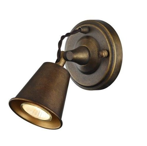Бра  Glocke 1582-1W Favourite античный бронза на 1 лампа, основание античное бронза в стиле лофт 