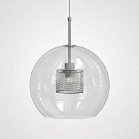 Светильник подвесной Catch 186710-26 ImperiumLoft прозрачный 1 лампа, основание серебряное в стиле современный 