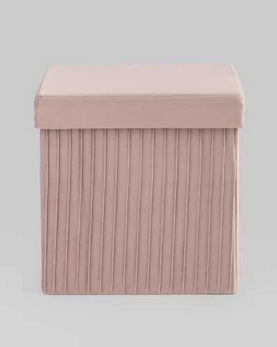 Пуф складной с ящиком Store Square, пыльно-розовый УТ000038992 Stool Group на 1 , основание в стиле современный фото 5