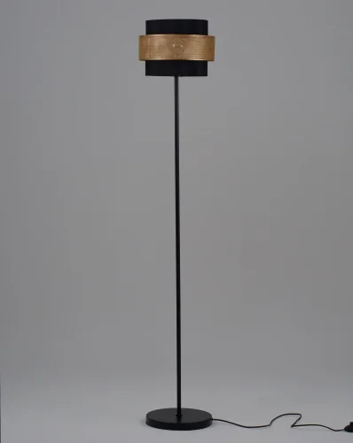 Торшер Gela V10494-1F Moderli  золотой чёрный 1 лампа, основание чёрное в стиле современный лофт
 фото 6