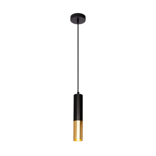 Светильник подвесной Ike 9952-1 LOFT IT золотой чёрный на 1 лампу, основание чёрное в стиле современный трубочки