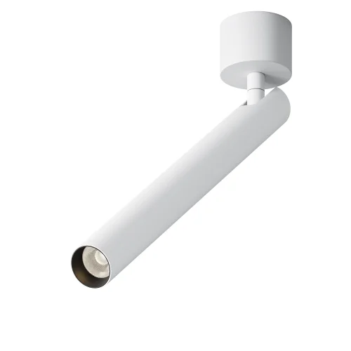 Светильник накладной LED Focus T C141CL-L300-6W3K-W Maytoni белый на 1 лампу, основание белое в стиле современный хай-тек трубочки