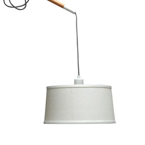Люстра подвесная  NORDICA E27 4930 Mantra белая на 2 лампы, основание белое в стиле современный минимализм  фото 5