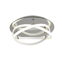 Светильник потолочный LED INFINITY 5992 Mantra белый 1 лампа, основание хром серое в стиле хай-тек кольца