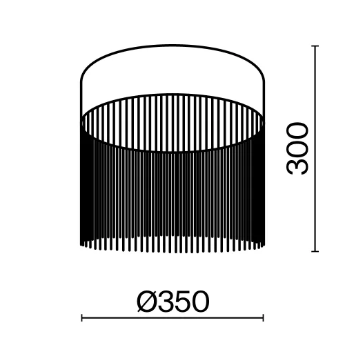 Светильник потолочный LED Imaginary MOD190CL-L36G3K Maytoni золотой на 1 лампу, основание золотое в стиле современный арт-деко фото 5