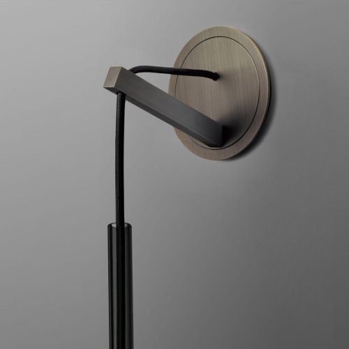 Настенное бра NIGHT WALL 140894-26 ImperiumLoft серый на 1 лампа, основание коричневое в стиле современный  фото 3