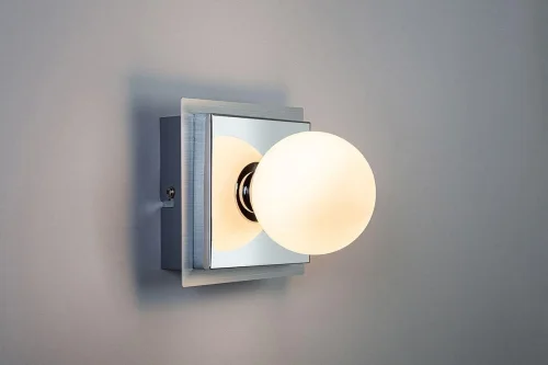 Бра 10162/1A Escada белый на 1 лампа, основание хром в стиле минимализм  фото 3