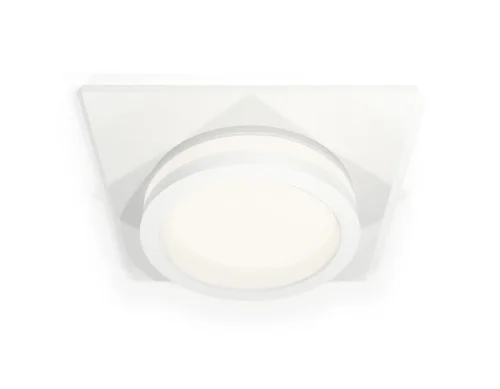 Светильник точечный Techno spot XC6520060 Ambrella light белый 1 лампа, основание белое в стиле хай-тек современный квадратный