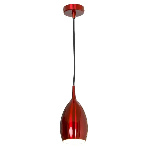 Светильник подвесной COLLINA LSQ-0716-01 Lussole красный 1 лампа, основание красное в стиле современный 