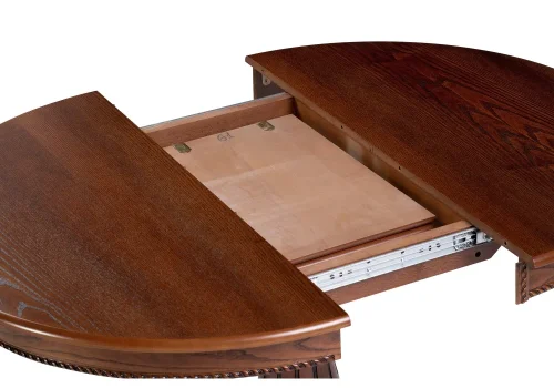 Стол деревянный Павия 100 орех / коричневая патина 450816 Woodville столешница орех из мдф шпон фото 7