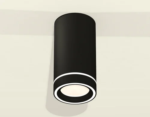 Светильник накладной XS8162004 Ambrella light чёрный 1 лампа, основание чёрное в стиле хай-тек круглый фото 3