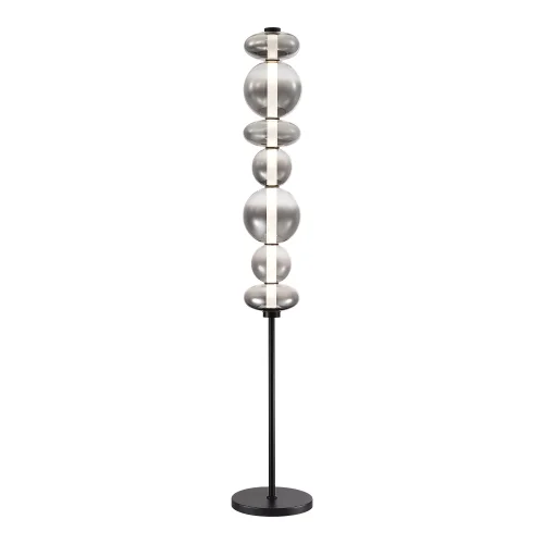 Торшер LED Perlina SL6119.405.40 ST-Luce серый чёрный на 1 лампу, основание чёрное в стиле современный 