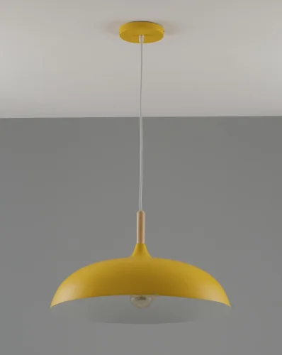 Светильник подвесной Hygo V10653-1P Moderli жёлтый 1 лампа, основание жёлтое в стиле современный скандинавский лофт  фото 2