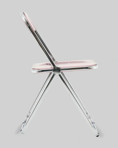Стул Fold Pink, складной розовый УТ000040856 Stool Group, розовый/пластик, ножки/металл/хром, размеры - *790**** фото 4