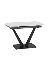 Стол обеденный Клео, раскладной, 120-180*90, керамика светлая УТ000034952 Stool Group столешница белая из керамика