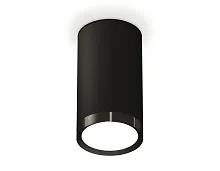 Светильник накладной XS8162001 Ambrella light чёрный 1 лампа, основание чёрное в стиле хай-тек круглый