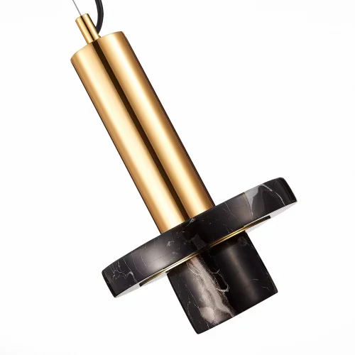 Светильник подвесной Pietra SL1210.403.01 ST-Luce чёрный золотой 1 лампа, основание золотое в стиле современный  фото 4