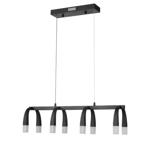 Светильник подвесной LED Negro 441 VL7102P08 Vele Luce белый чёрный на 1 лампу, основание чёрное в стиле хай-тек 