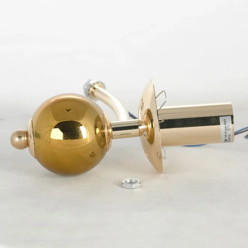 Бра LSP-8724 Lussole прозрачный на 1 лампа, основание золотое в стиле современный  фото 2