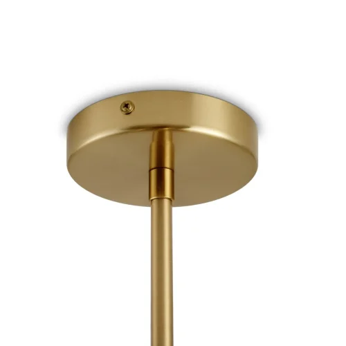 Люстра на штанге Sunspot FR5482CL-06BS1 Freya белая на 6 ламп, основание латунь в стиле современный фото 4