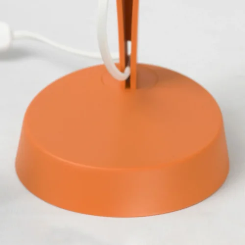 Настольная лампа офисная Union LSP-0670 Lussole белая 1 лампа, основание оранжевое полимер в стиле современный  фото 6