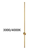 Бра LED Fillini 4335/18WGP Odeon Light золотой на 1 лампу, основание золотое в стиле минимализм хай-тек современный отражённый свет