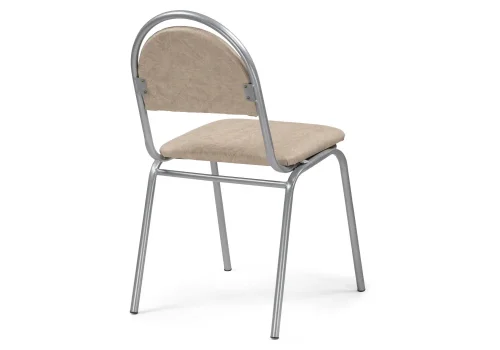 Стул на металлокаркасе Гумер бежевый / светлый мусс 587877 Woodville, бежевый/искусственная кожа, ножки/металл/, размеры - *840***480*560 фото 4