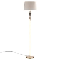 Торшер Homi 5040/1F Odeon Light  бежевый 1 лампа, основание античное бронза в стиле современный
