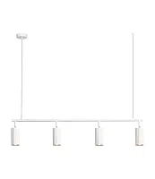 Светильник подвесной Cora V11780-4P Moderli белый на 4 лампы, основание белое в стиле минимализм современный линейный Светильник подвесной Cora V11780-4P Moderli белый на 4 лампы, основание белое в стиле минимализм современный линейный