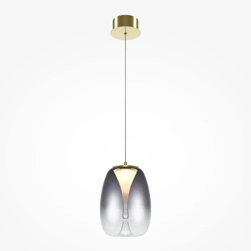 Светильник подвесной LED Splash MOD282PL-L8G3K Maytoni чёрный серый 1 лампа, основание золотое в стиле современный  фото 3