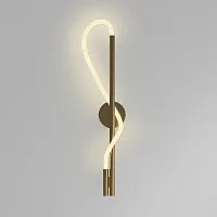Бра LED Tau MOD166WL-L12G3K Maytoni белый 1 лампа, основание золотое в стиле минимализм модерн хай-тек 
