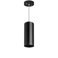 Светильник подвесной Rullo RP487 Lightstar чёрный 1 лампа, основание чёрное в стиле хай-тек современный трубочки