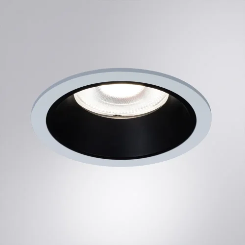 Светильник точечный LED Chess A3313PL-1WH Arte Lamp белый чёрный 1 лампа, основание белое в стиле современный круглый фото 3