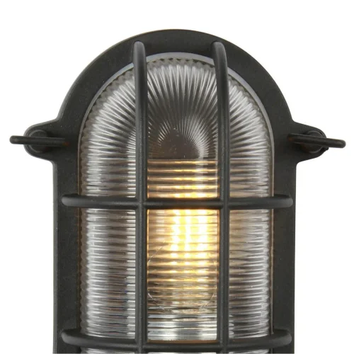 Настенный светильник Pointer 3022-1W Favourite уличный IP54 чёрный 1 лампа, плафон прозрачный в стиле современный E27 фото 2