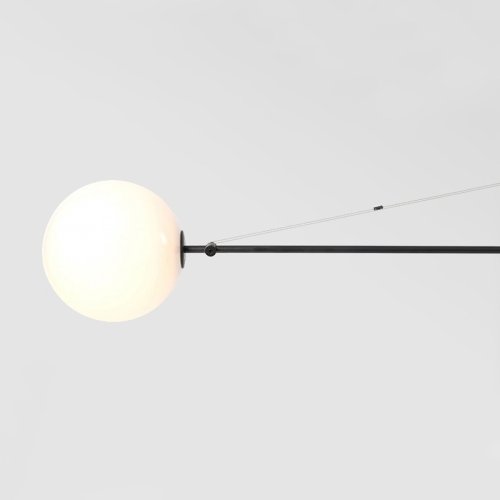 Светильник подвесной LINES H 140824-26 ImperiumLoft белый 2 лампы, основание чёрное в стиле минимализм  фото 2