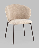 Стул Блейз букле капучино, каркас серо-коричневый УТ000039642 Stool Group, коричневый бежевый/букле, ножки/металл/чёрный, размеры - *****