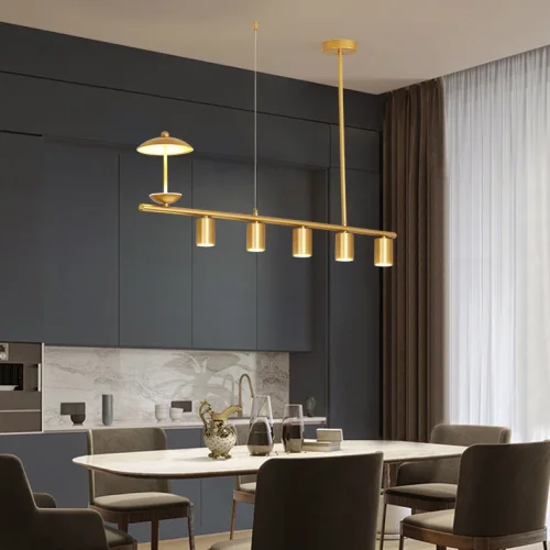 Светильник подвесной HETLEY L120 Gold 203907-23 ImperiumLoft золотой на 6 ламп, основание золотое в стиле современный фото 12