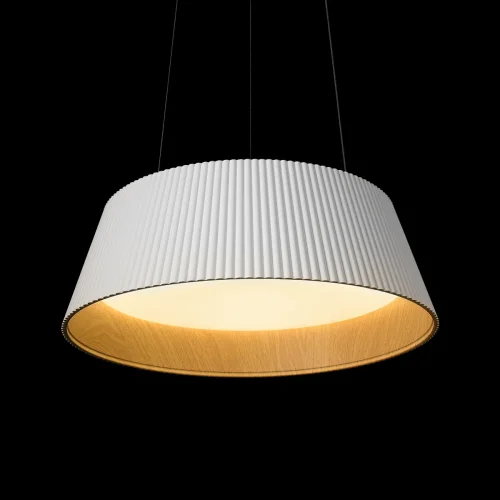 Светильник подвесной LED Evans 10224P White LOFT IT белый на 1 лампу, основание белое в стиле современный круглый фото 6