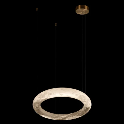 Светильник подвесной LED Oslo 10407/600 LOFT IT белый на 1 лампу, основание бронзовое в стиле современный кольца фото 4