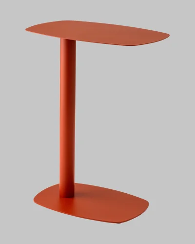Журнальный столик Eanna S металл, красный УТ000040321 Stool Group столешница красная из металл фото 4