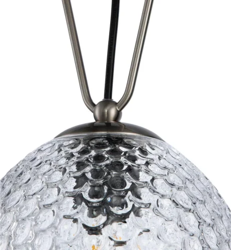 Светильник подвесной Armonia V000086 Indigo прозрачный 1 лампа, основание никель в стиле классический выдувное фото 2