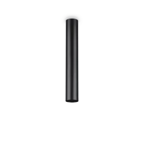 Светильник накладной LOOK PL1 H40 NERO Ideal Lux чёрный на 1 лампу, основание чёрное в стиле современный круглый