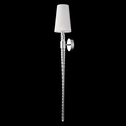 Бра LUMINOUS AP1 CHROME Crystal Lux белый на 1 лампу, основание хром в стиле классический фото 4