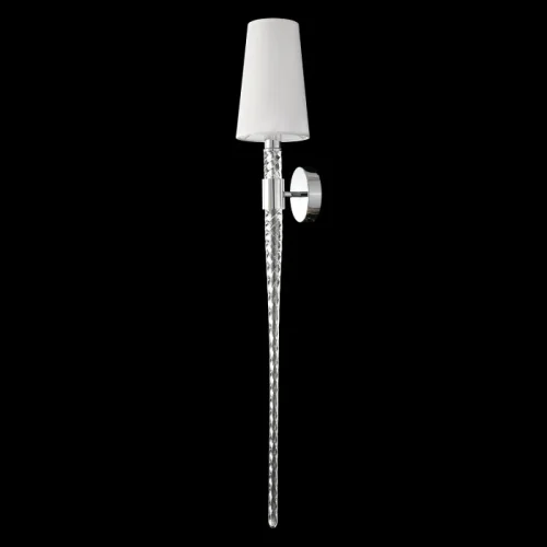 Бра LUMINOUS AP1 CHROME Crystal Lux белый на 1 лампу, основание хром в стиле классический фото 4 Бра LUMINOUS AP1 CHROME Crystal Lux белый на 1 лампу, основание хром в стиле классический фото 4