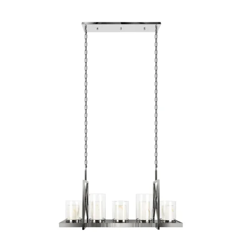 Люстра подвесная Candlebox 10436/1000R LOFT IT прозрачная на 5 ламп, основание никель в стиле современный кантри замковый 