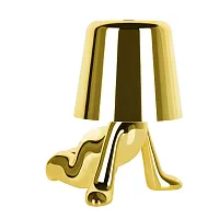Настольная лампа LED Brothers 10233-A Gold LOFT IT золотая 1 лампа, основание золотое металл в стиле модерн животные