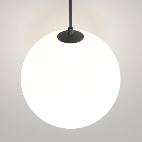 Светильник подвесной встраиваемый LED Luna P039PL-5W3K-20INS-B Maytoni белый 1 лампа, основание чёрное в стиле современный хай-тек встраиваемый фото 2