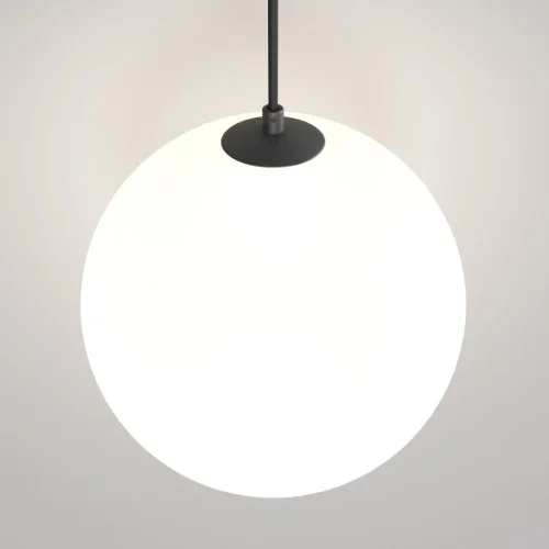 Светильник подвесной встраиваемый LED Luna P039PL-5W3K-20INS-B Maytoni белый 1 лампа, основание чёрное в стиле современный хай-тек встраиваемый фото 2