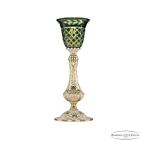 Настольная лампа 71100L/15 GW P2 Clear-Green/H-1J Bohemia Ivele Crystal зелёная 1 лампа, основание золотое металл в стиле классический 