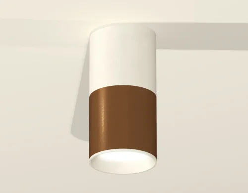 Светильник накладной Techno spot XS6304060 Ambrella light коричневый 1 лампа, основание белое в стиле современный круглый фото 3